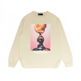 Purple Brand Long Sleeve T-Shirt Fashion Loose Long Sleeve Top