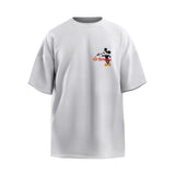 Mens Vintage T-Shirts Vintage Washing T-Shirt Minnie Casual Short Sleeves