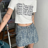 Vintage Y2g Shirts Summer Short-Sleeved Women's T-shirt