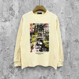 Purple Brand Long Sleeve T-Shirt Fashion Loose Long Sleeve Top