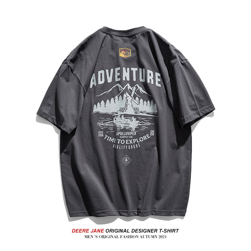 Men's T-Shirts Short-Sleeved T-shirt Men's Trendy T-shirt Summer