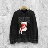 Purple Brand Distressed Sweatshirt Retro Vintage Crew Neck Sweater