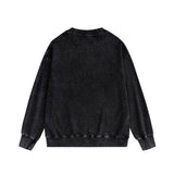 Purple Brand Distressed Sweatshirt Retro Vintage Crew Neck Sweater