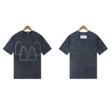 Who Decided War T Shirts Who Decided War Washing Water Old High Street Loose Short Sleeves Half Sleeves