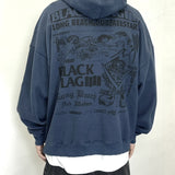 Mens Vintage T-Shirts vintage wash water old VTG casual loose hooded sweater