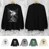 Purple Brand Long Sleeve T-Shirt Fashion Loose Long Sleeve Top