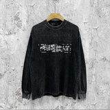Purple Brand Distressed Long Sleeve Shirt Fashion Distressed Loose Long-sleeved Top