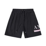 Amiri shorts drawstring slacks alphabet shorts