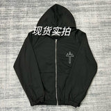 ERD Hoodie Zipper Sweater Loose-Fitting Hoodie Cotton