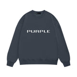 Purple Brand Sweatshirt Loose Crew Neck Sweater