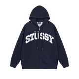 Stussy Hoodie Zip Cardigan Hooded Sweater