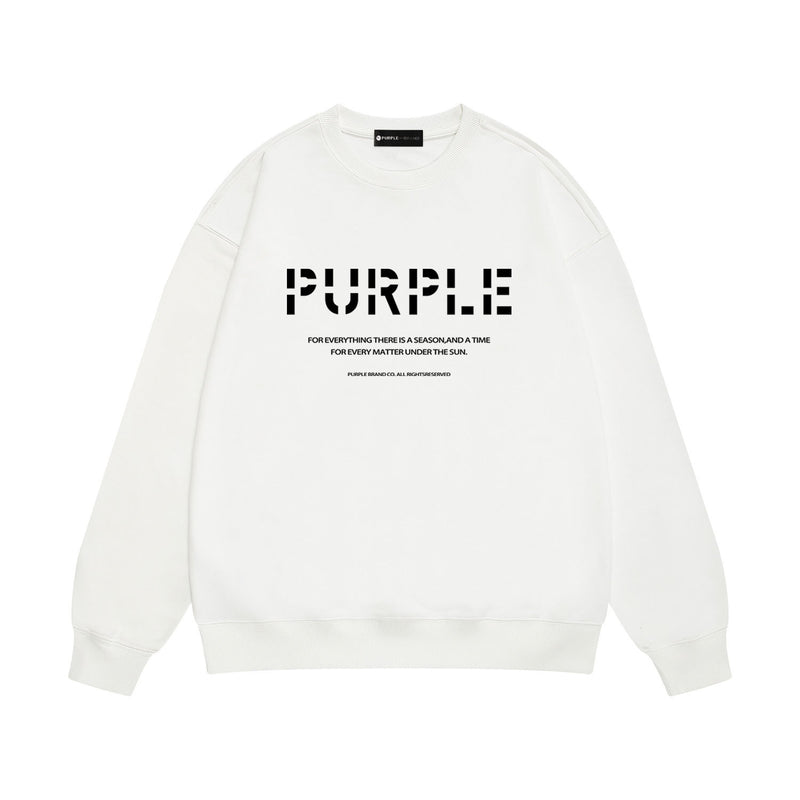 Purple Brand Sweatshirt Loose Crew Neck Sweater