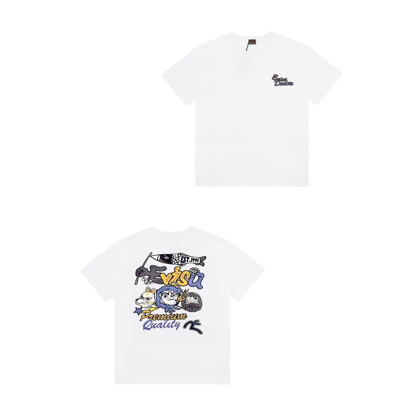 Evisu T Shirts Loose Versatile Casual T-Shirts