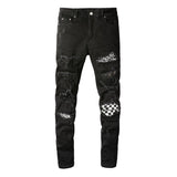 Amiri Jeans Hole & Patch Diamond Slim Fit #8538