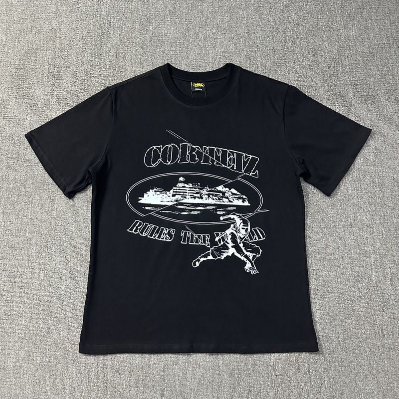 Corteiz T Shirt Casual Short Sleeve Popular Retro T-shirt