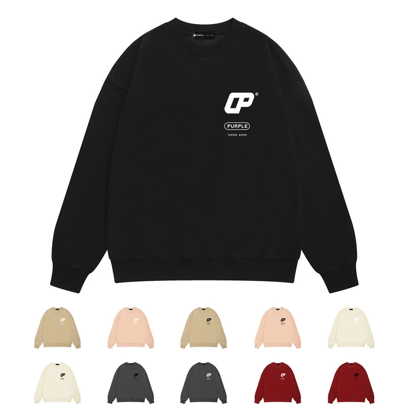 Purple Brand Sweatshirt Loose Crew Neck Sweater