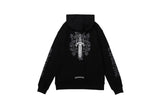 CHH Chrome Heart Hoodie Sanskrit embroidered hooded zip-up sweater