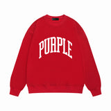 Purple Brand Sweatshirt Loose Crew Neck Sweater