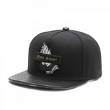 Trendy flat brimmed hat sinner cap black prayer