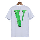 Vlone T Shirt Spring Summer Crew Neck Pullover Short Sleeve Men and Women