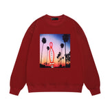 Purple Brand Sweatshirt Loose Crew Neck Sweater