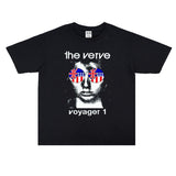 Rock Star T Shirt Charm Band Printed T-shirt Short Sleeve Cotton Men and Women Loose