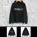 Purple Brand Distressed Hoodie Fashion Old Loose Hooded Sweater