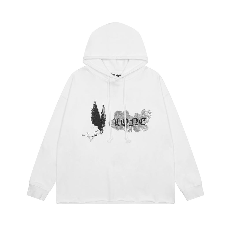 Vlone Hoodie Autumn/Winter Big V Letter Pullover Hooded Sweater