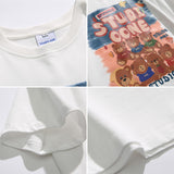 Men's T-Shirts Summer Short-Sleeved T-shirt Men's Loose Casual Cotton All-Matching