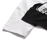 C.e t shirts creative character pattern round neck pullover short sleeve men and women