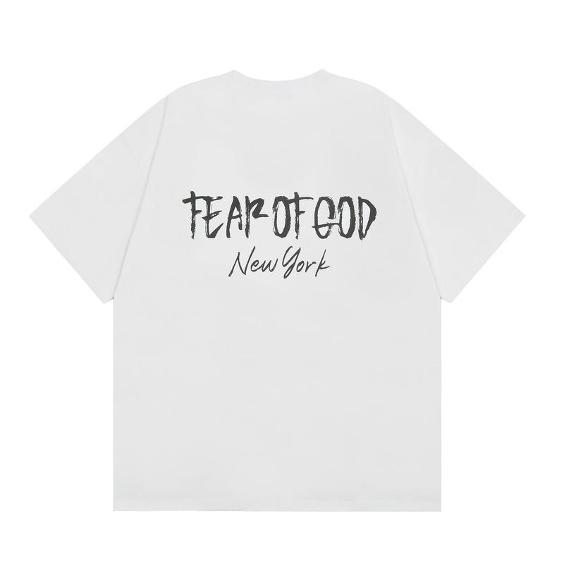 Fog Essentials T Shirts Spring/Summer FOG Limited Letter Pattern Crew Neck Short Sleeves