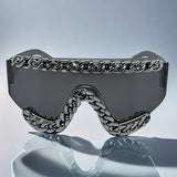 Trendy punk glasses y2k chain