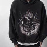 Mens Vintage T-Shirts vintage wash water make old hooded sweater loose hoodie