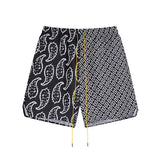 Rhude T Shirt Family Totem Casual Short Sleeve Shirt, Shorts