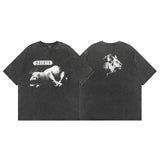 Mens Vintage T-Shirts Saint Michael High Street T-Shirt Washed and Old Short Sleeves