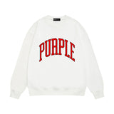 Purple Brand Sweatshirt Loose Crew Neck Sweater