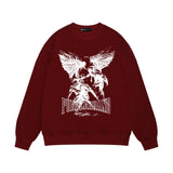 Purple Brand Sweatshirt Loose Crew Neck Sweater