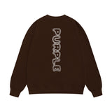 Purple Brand Sweatshirt Loose Crew Neck Sweater