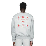 Purple Brand Sweatshirt Loose Crew Neck Sweater