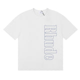 Rhude T Shirt Micro Label Letter Skull Print Short Sleeve T-Shirt