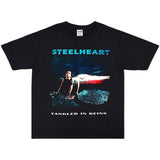 Rock Star T Shirt Rock Iron Band Printed T-shirt Short Sleeve Washed Distressed Men and Women