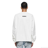 Purple Brand Long Sleeve T-Shirt Fashion Loose Long Sleeve Top