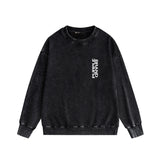 Purple Brand Distressed Sweatshirt Retro Vintage Crew Neck Sweater