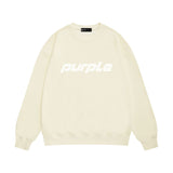 Purple Brand Sweatshirt Loose Crew Neck Sweater