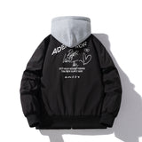 Men Vintage Jackets Spring Simple Embroidered Baseball Suit Flight Suit