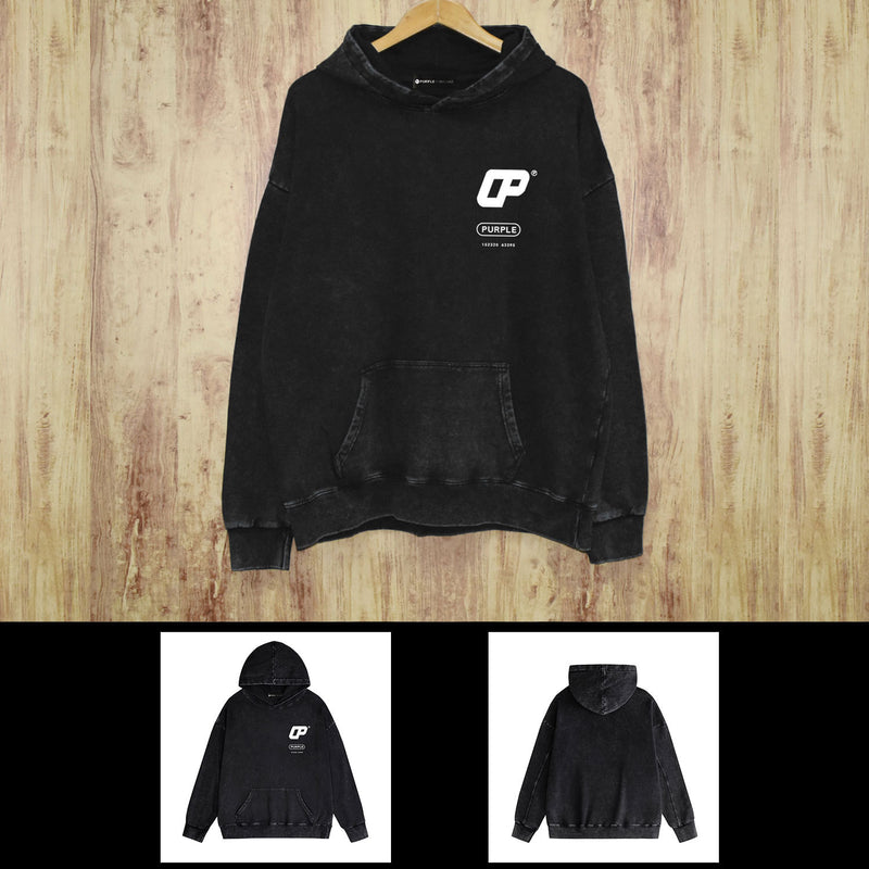 Purple Brand Distressed Hoodie Fashion Old Loose Hooded Sweater