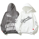 Kanye West Sunday Service Hoodie Eu Heart Vintage Distressed Puff Print Logo Hooded Sweater
