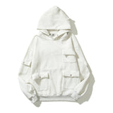 Kanye West Sunday Service Hoodie Vintage Fleece-Lined Hooded Multi-Pocket Thickened Hoodie