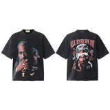 Men Vintage T-Shirts 2PAC "Tupac Shakur" Tee