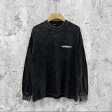 Purple Brand Distressed Long Sleeve Shirt Fashion Distressed Loose Long-sleeved Top